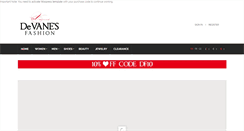 Desktop Screenshot of devanesfashions.com